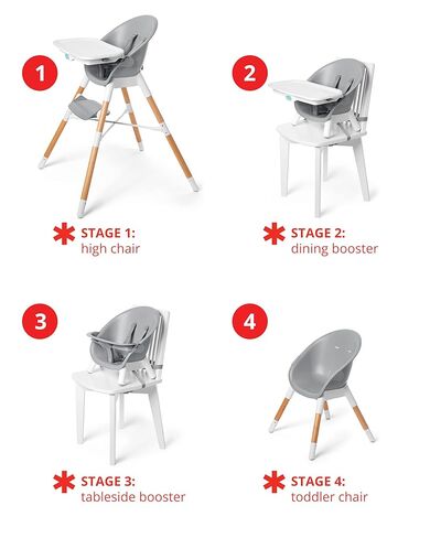 Skip Hop Baby High Chair 4-in-1 Convertible High Chair, EON, Oat in Kuwait