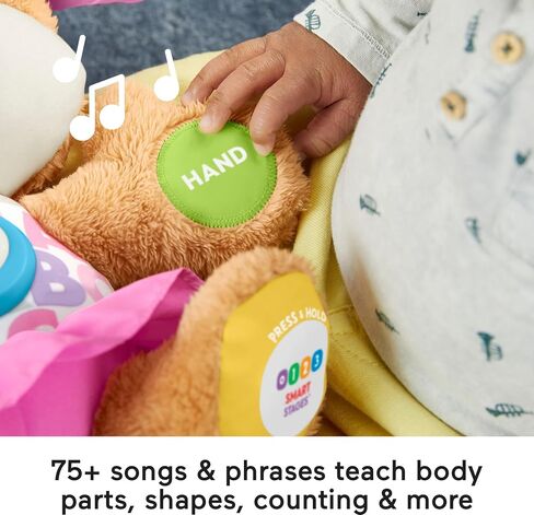 Fisher-Price Baby & Toddler Toy Laugh & Learn Smart Stages Sis Musical Plush with Lights & Phrases for Infants Ages 6+ Months in Kuwait