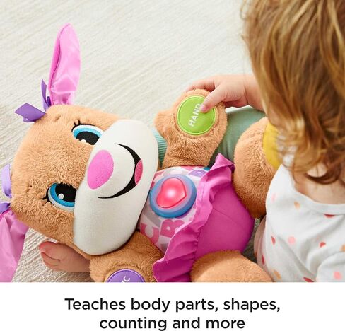 Fisher-Price Baby & Toddler Toy Laugh & Learn Smart Stages Sis Musical Plush with Lights & Phrases for Infants Ages 6+ Months in Kuwait
