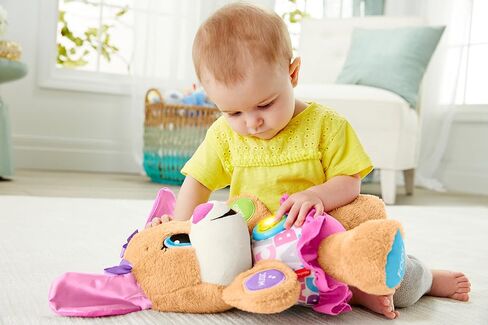 Fisher-Price Baby & Toddler Toy Laugh & Learn Smart Stages Sis Musical Plush with Lights & Phrases for Infants Ages 6+ Months in Kuwait