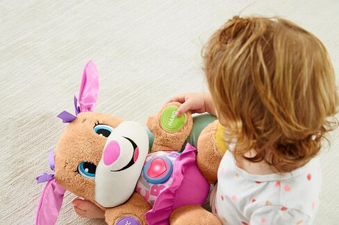 Fisher-Price Baby & Toddler Toy Laugh & Learn Smart Stages Sis Musical Plush with Lights & Phrases for Infants Ages 6+ Months in Kuwait