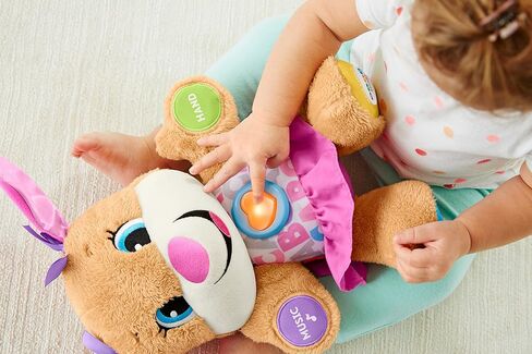 Fisher-Price Baby & Toddler Toy Laugh & Learn Smart Stages Sis Musical Plush with Lights & Phrases for Infants Ages 6+ Months in Kuwait