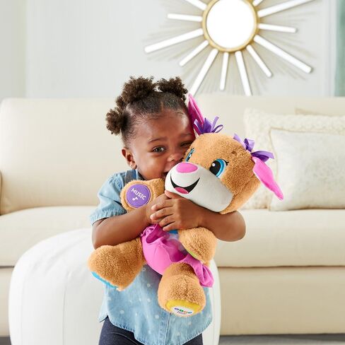 Fisher-Price Baby & Toddler Toy Laugh & Learn Smart Stages Sis Musical Plush with Lights & Phrases for Infants Ages 6+ Months in Kuwait