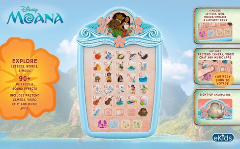 Disney Moana Kids Tablet with Preschool Learning Activities, Toddler Toys for Girls and Fans of Moana Toys in Kuwait