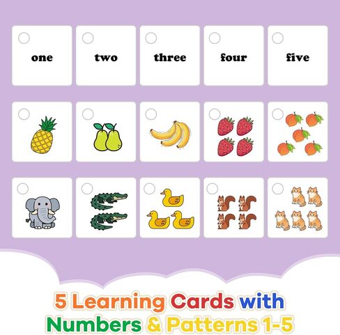 Learning Lock and Key Toys for Toddlers, Montessori 5PCS Numbers Matching & Counting Fine Motor Games, Kindergarten Educational Math Toys for Ages 3 4 5 Boys and Girls, Preschool Birthday Gifts in Kuwait