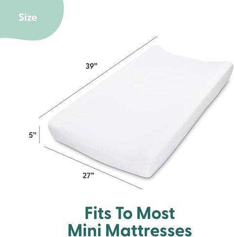 The Peanutshell 3-Pack Fitted Playard Sheets - Soft & Breathable Baby Girl Mini Crib Sheets, Pack N Play Mattress, Fits Standard Playard Pack Play Mattresses - Pink Roses & Ditsy in Kuwait