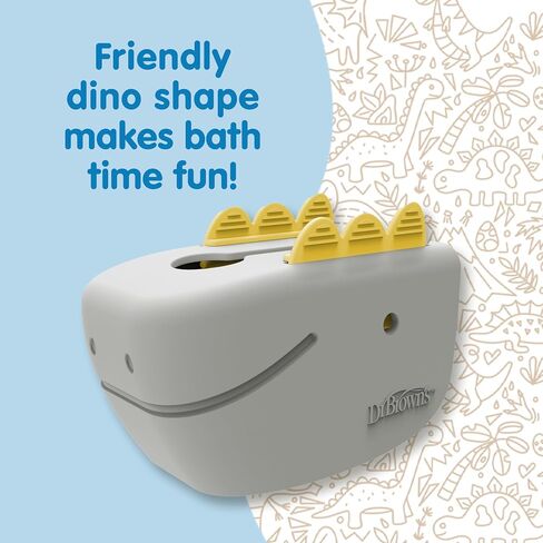 Dr. Brown’s CleanUp Dino-Soft Baby Bath Spout Cover, Soft and Safe on Tub Faucet, Toddler Bathtub Safety for Kids, BPA Free, Certified Plastic Neutral in Kuwait