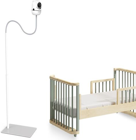 HelloBaby Baby Monitor Floor Stand - Adjustable Height Camera Mount for HB6550/ Plus/ HB6560/ HB65/ HB6148/ HB6351/ HB40/ HB6339 & More Model, Stable Base, No-Drill Installation, Wall-Safe Holder in Kuwait