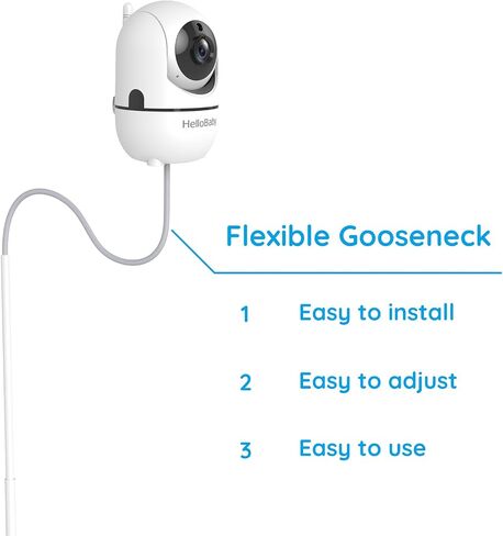 HelloBaby Baby Monitor Floor Stand - Adjustable Height Camera Mount for HB6550/ Plus/ HB6560/ HB65/ HB6148/ HB6351/ HB40/ HB6339 & More Model, Stable Base, No-Drill Installation, Wall-Safe Holder in Kuwait