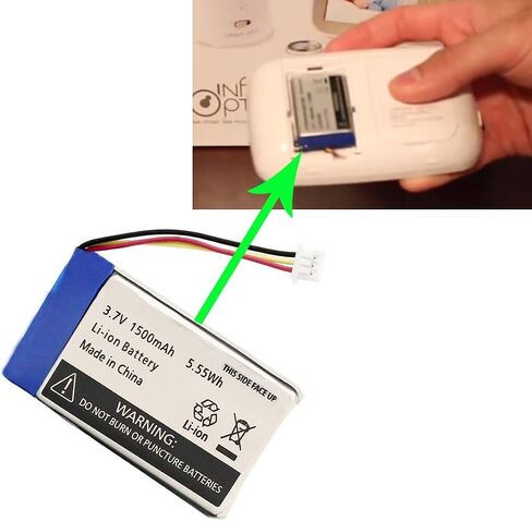 AOLIKES Sp803048 Battery 3.7v 1500mAh Replacement Battery for Infant Optics DXR-8 Video Baby Monitor Unit (1 Pack) in Kuwait