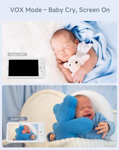 ARENTI Baby Monitor 2 Cameras D3 Set, 3MP WiFi 6, 5" Display,Free Phone App | Split-Screen for 2 Cams, Local 5" Mon & WiFi App, up to 3MP NV, Auto Tracking, Temp&Humidity Sensor,1-Click Call,256G SD Slot in Kuwait