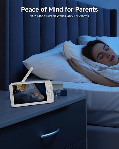 ARENTI Baby Monitor 2 Cameras D3 Set, 3MP WiFi 6, 5" Display,Free Phone App | Split-Screen for 2 Cams, Local 5" Mon & WiFi App, up to 3MP NV, Auto Tracking, Temp&Humidity Sensor,1-Click Call,256G SD Slot in Kuwait