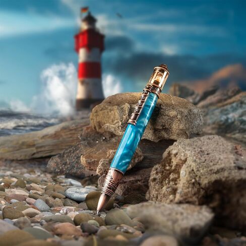 Penn State Industries PKLHPENAC Lighthouse Twist Pen Kit (Antique Copper) | Ballpoint Penturning Lathe Woodturning Project in Kuwait
