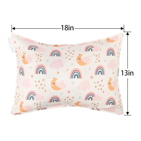 ALVABABY Toddler Pillowcases Stretchy Soft Fit 13"x 18" or 12"x16" Kids Pillow Cover Envelope 2 Pack for Girl Boy Travel in Kuwait