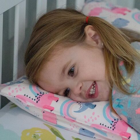 ALVABABY Toddler Pillowcases Stretchy Soft Fit 13"x 18" or 12"x16" Kids Pillow Cover Envelope 2 Pack for Girl Boy Travel in Kuwait