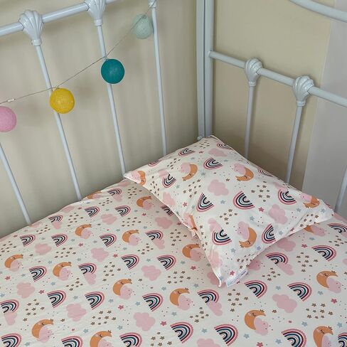 ALVABABY Toddler Pillowcases Stretchy Soft Fit 13"x 18" or 12"x16" Kids Pillow Cover Envelope 2 Pack for Girl Boy Travel in Kuwait