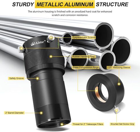 Alstar 2" UHC (Ultra High Contrast) Filter - Bundle with - Barlow Lens 2X, 2 Inch in Kuwait