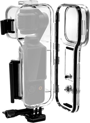 PULUZ Waterproof Case for DJI Osmo Pocket 3, 147FT/45M Diving Housing | Underwater Dive Case, Tempered Glass Lens, 95%+ Light Transmission, Anti-Fog Design, Durable Protection & Easy Control in Kuwait