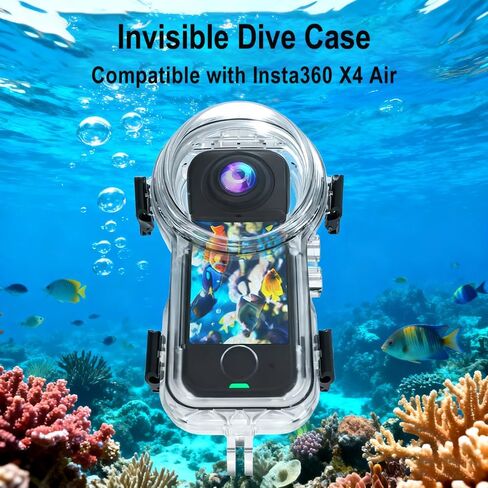 50M/164FT Underwater Invisible Dive Case for Insta360 X4 Air | Waterproof Diving Housing Protective Shell with Bracket for Insta 360 X4 Air Camera Accessories,Not for Insta360 X4 in Kuwait