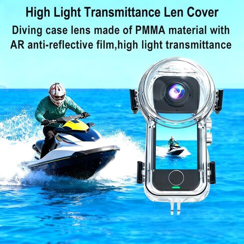 50M/164FT Underwater Invisible Dive Case for Insta360 X4 Air | Waterproof Diving Housing Protective Shell with Bracket for Insta 360 X4 Air Camera Accessories,Not for Insta360 X4 in Kuwait
