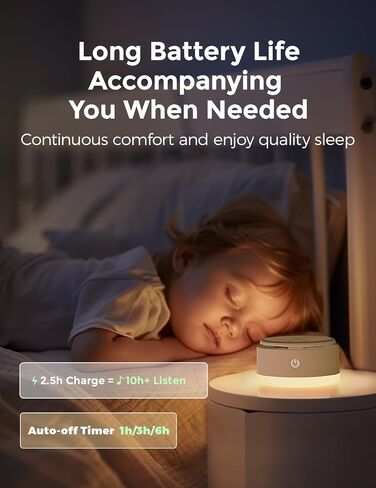 Momcozy Sound Machine for Baby-20 Soothing Sounds & Touch Warm Light Portable White Noise for Kids & Adults for Sleeping Timer and Memory | Ideal Travel Companion & Nursery Must-Have in Kuwait