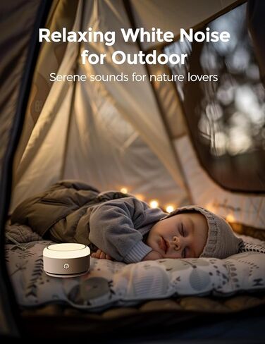 Momcozy Sound Machine for Baby-20 Soothing Sounds & Touch Warm Light Portable White Noise for Kids & Adults for Sleeping Timer and Memory | Ideal Travel Companion & Nursery Must-Have in Kuwait