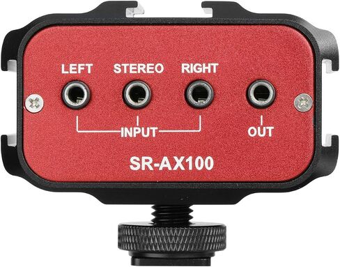 Saramoni SR-AX100 Dual Channel Audio Adapter 3.5mm Jack Microphone Mixer for DSLR Camera in Kuwait