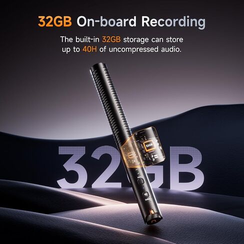 COMICA VM40 Shotgun Microphone – 48kHz/32-bit Float Recording, Wired & Wireless Modes, 32GB Onboard Storage – Compatible with Canon, Nikon, Sony Cameras & Camcorders for YouTube, Interviews & Filming in Kuwait