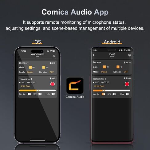 COMICA VM40 Shotgun Microphone – 48kHz/32-bit Float Recording, Wired & Wireless Modes, 32GB Onboard Storage – Compatible with Canon, Nikon, Sony Cameras & Camcorders for YouTube, Interviews & Filming in Kuwait