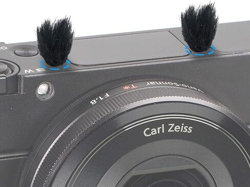 YOUSHARES Camera Mic Windscreen, 10 PCS Fur Wind Muff Wind Cover for Sony RX1 RX10 RX100 Digital Compact Cameras Built-in Microphone Outdoor Wind Filter in Kuwait