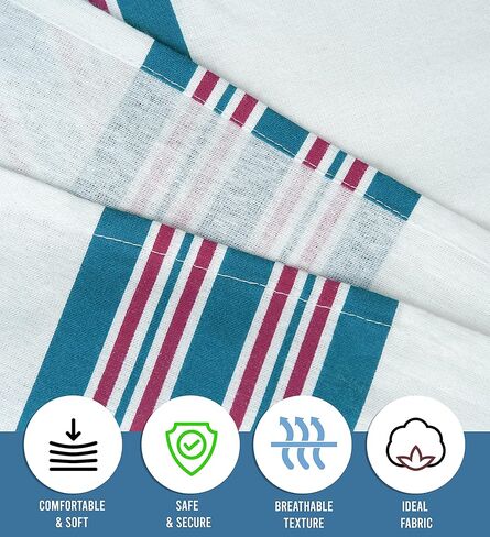 Baby Receiving Blankets, 100% Cotton Flannel Receiving Blanket, Perfect for swaddling & Wrapping, Ultra-Soft Hospital Blankets, Size 30 x 40 inch (6) in Kuwait
