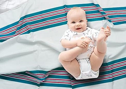 Baby Receiving Blankets, 100% Cotton Flannel Receiving Blanket, Perfect for swaddling & Wrapping, Ultra-Soft Hospital Blankets, Size 30 x 40 inch (6) in Kuwait