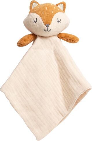 Pearhead Fox Baby Lovey, Organic Cotton Muslin Security Blanket | Woodland Snuggle Toy, Nursery Keepsake, Breathable & Soft, Gender Neutral, Newborn or Baby Gift in Kuwait