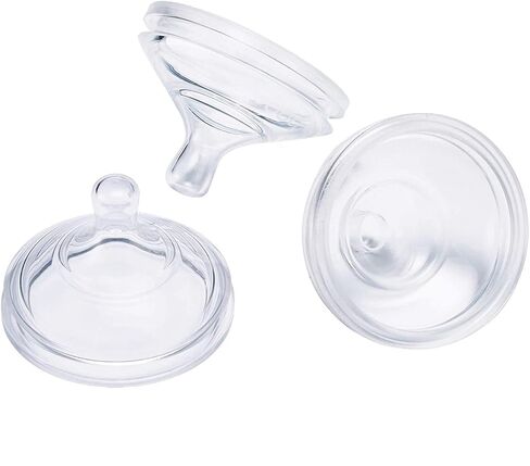 Boon Nursh Newborn Silicone Baby Bottle Nipples - Bottle Nipples for Boon Nursh Newborn Bottles - Baby Bottle-Feeding Supplies - Slow Flow Baby Bottle Nipples - 3 Count in Kuwait