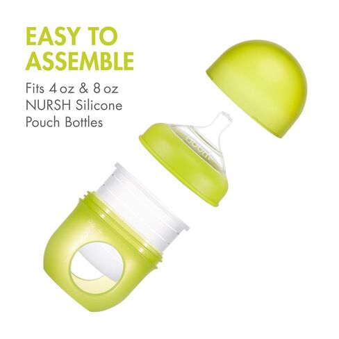 Boon Nursh Newborn Silicone Baby Bottle Nipples - Bottle Nipples for Boon Nursh Newborn Bottles - Baby Bottle-Feeding Supplies - Slow Flow Baby Bottle Nipples - 3 Count in Kuwait