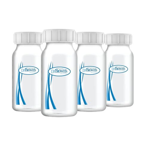 Dr. Brown's Breast Milk Collection Bottles with Storage Caps, Breast Pumps Compatible, Collect, Store, and Keep Milk Fresh, BPA Free – 4-Pack in Kuwait