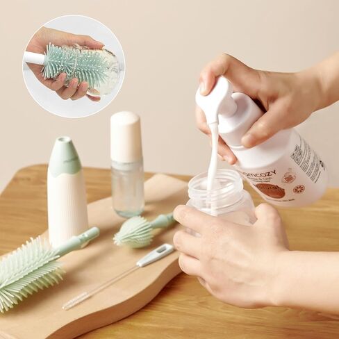 Momcozy Bottle Brush Cleaning Fluid, Powerful Cleaning with Natural Foam, Suitable for Momcozy Press Foaming Clean Bottle Brush Set, 11.9 Ounces | Suitable for Momcozy Brush Sets, Grease-Cutting Foam, Rinse-Free Residue, Mild for Baby Bottles & Utensils,  in Kuwait