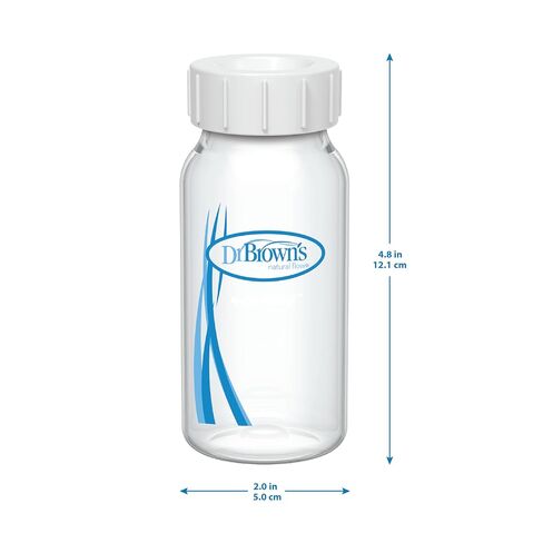 Dr. Brown's Breast Milk Collection Bottles with Storage Caps, Breast Pumps Compatible, Collect, Store, and Keep Milk Fresh, BPA Free – 4-Pack in Kuwait
