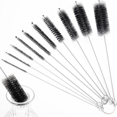 Straw Cleaner Brush, 14PCS 8.2 Inch Nylon Tube Brush Set, Bottle Cleaning Brushes for Water Bottle, Sippy Cup,Tight Spaces,Tumbler in Kuwait