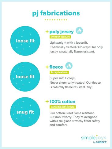 Simple Joys by Carter's Girls' 2-Pack Loose-fit Fleece Footed Pajamas in Kuwait