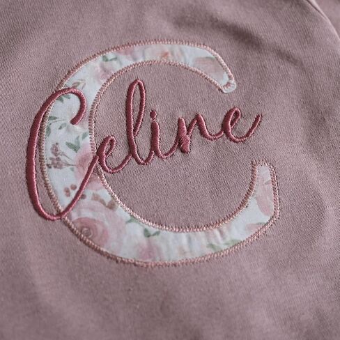 Linkababy Personalized Baby Girl Coming Home Outfit, 100% Cotton Embroidered Romper, Headband, Bow, Baby Shower, Newborn 0-3M in Kuwait