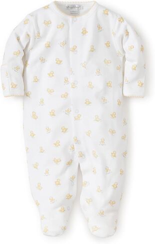 kissy kissy Baby Gender Neutral 100% Pima Cotton Hatchlings Print Snap Front Footie Pajamas in Kuwait