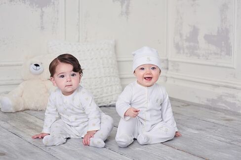 kissy kissy Baby Gender Neutral 100% Pima Cotton Hatchlings Print Snap Front Footie Pajamas in Kuwait