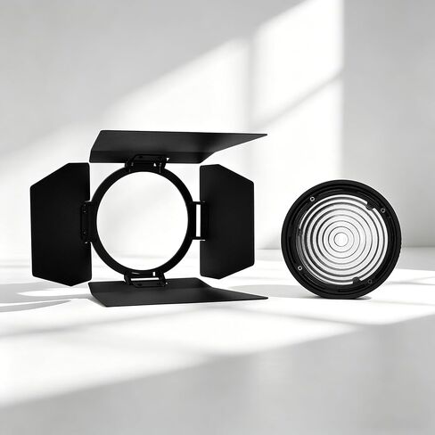 NANLITE FL-11 Professional Fresnel Lens with Barndoor Kit – Adjustable 10°-45° Beam for Forza LED Lights Compatible with 60 II/60B II/60C/60CR/150/150B/FS-60B/FC-60B/120B/120C in Kuwait