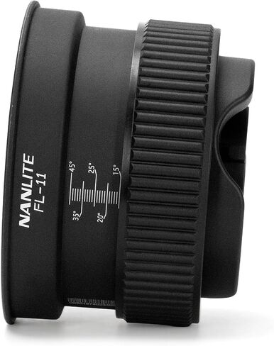 NANLITE FL-11 Professional Fresnel Lens with Barndoor Kit – Adjustable 10°-45° Beam for Forza LED Lights Compatible with 60 II/60B II/60C/60CR/150/150B/FS-60B/FC-60B/120B/120C in Kuwait