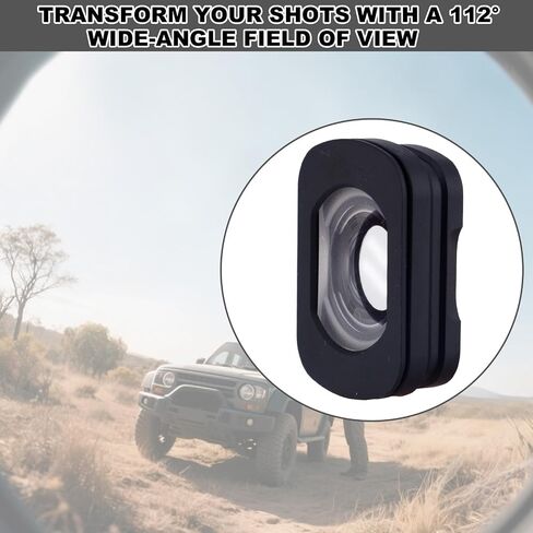Magnetic Attach Wide Angle Lens Compatible with DJI Osmo Pocket 3, 112° HD Optical Glass Lens with Double-Sided Coated for Osmo Pocket 3 Accessories in Kuwait