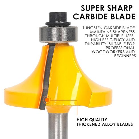 Router Bits 1/4 Inch Shank - BAIDETS 35Pcs 1/4" Router Bit Set for Professional and Beginners Carpenter Woodworking Projects in Kuwait