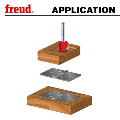 Freud Spoilboard Surfacing & Mortising Bit - Ideal for CNC, Handheld, and Table Routers - 1-1/4" Diameter, 1/4" Shank, 18,000 Max RPM - 16-106 in Kuwait