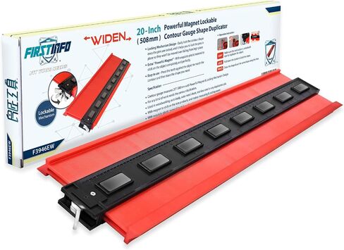 FIRSTINFO Metal-LOCK-Powerful-Magnet -Attached 20 inch (508mm) Lockable & Twin Scale Widen Profile Contour Shape Duplicator Gauge Convenient for Magnetic Attraction | Widen Profile Precisely Copy Irregular Shape Duplicator with Twin Scale, Convenient for  in Kuwait