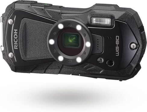 Ricoh WG-80 Black Waterproof Digital Camera Shockproof Freezeproof Crushproof (International Version) in Kuwait